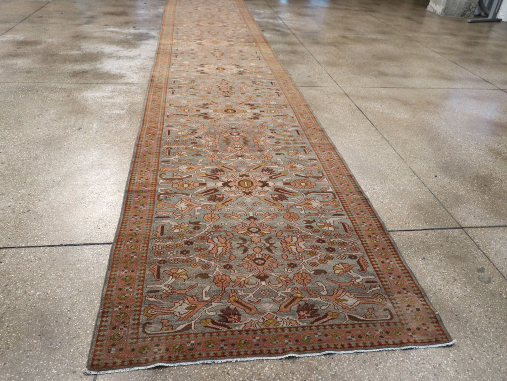 Antique Persian Malayer Long Runner, No.29259 - Gsblank
