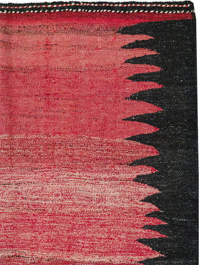 Vintage Persian Flatweave Kilim Accent Rug, No.29285 - Gsblank