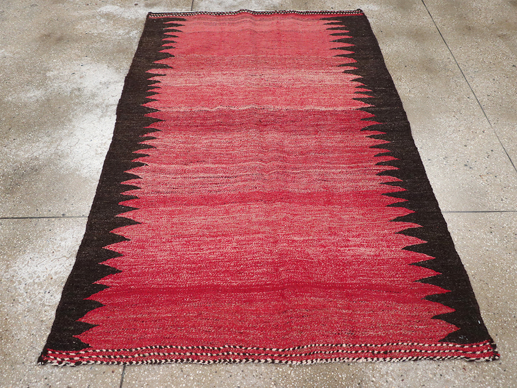 Vintage Persian Flatweave Kilim Accent Rug, No.29285 - Gsblank