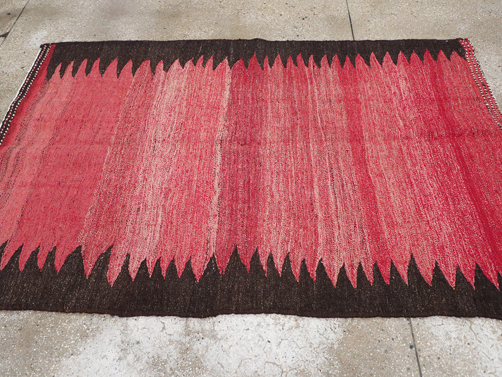 Vintage Persian Flatweave Kilim Accent Rug, No.29285 - Gsblank