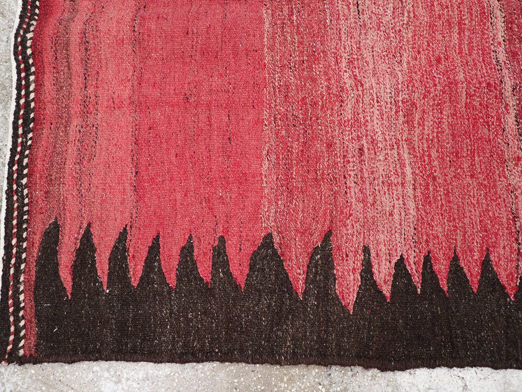 Vintage Persian Flatweave Kilim Accent Rug, No.29285 - Gsblank