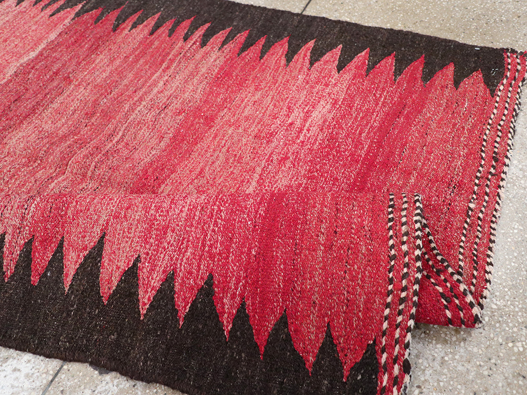 Vintage Persian Flatweave Kilim Accent Rug, No.29285 - Gsblank