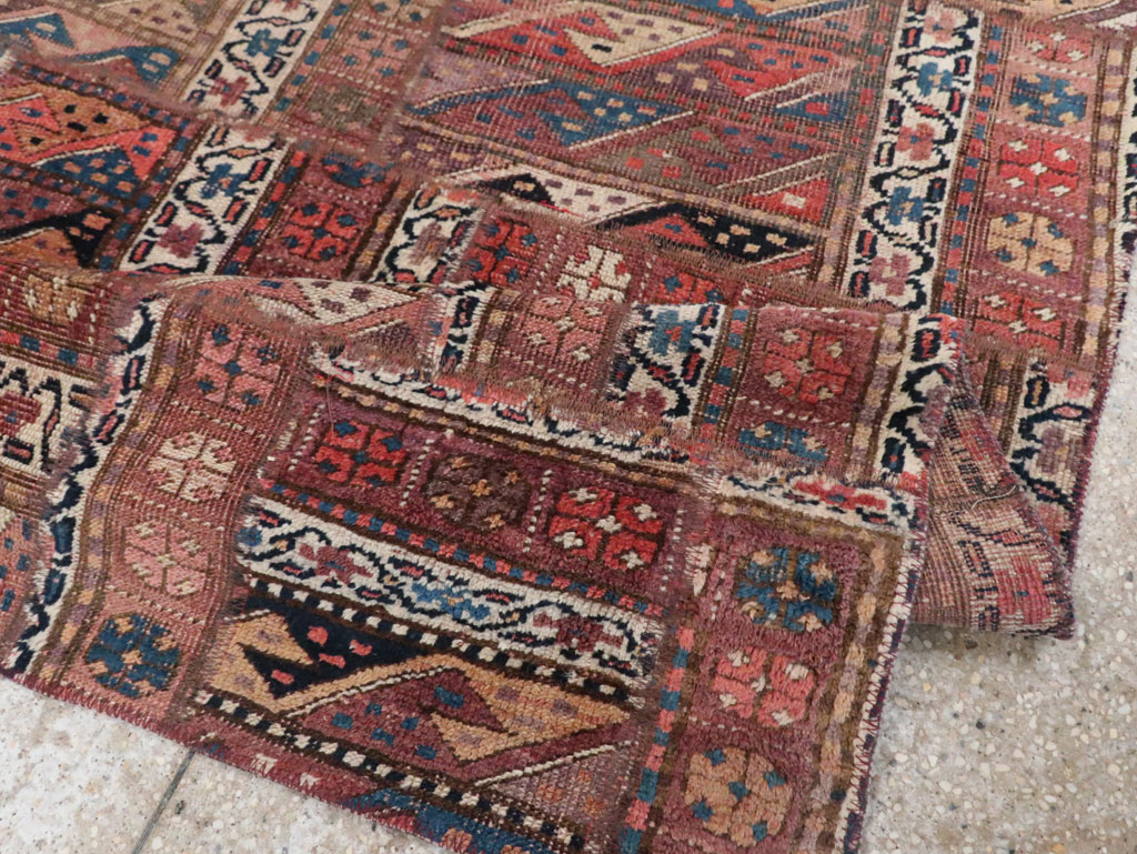 Vintage Persian Patchwork Style Accent Rug, No.29299 - Gsblank