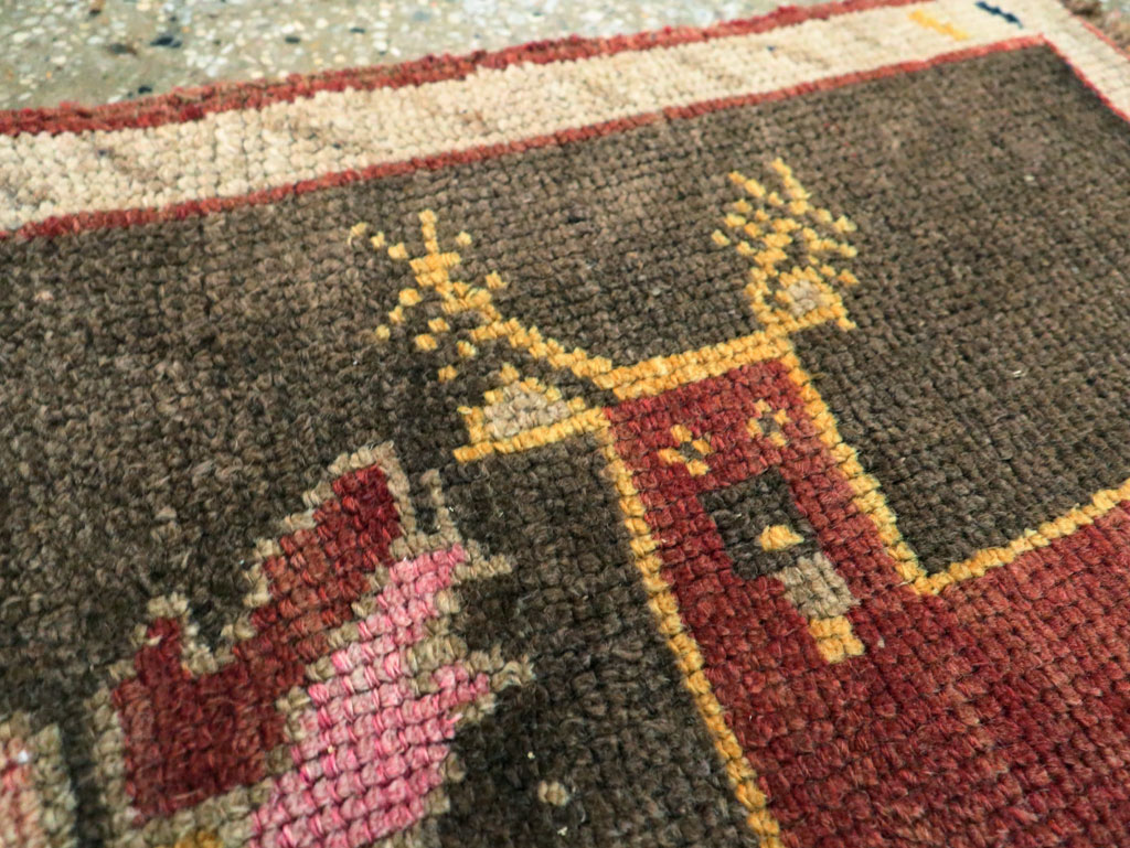 Vintage Anatolian Pictorial Rug, No.29315 - Gsblank