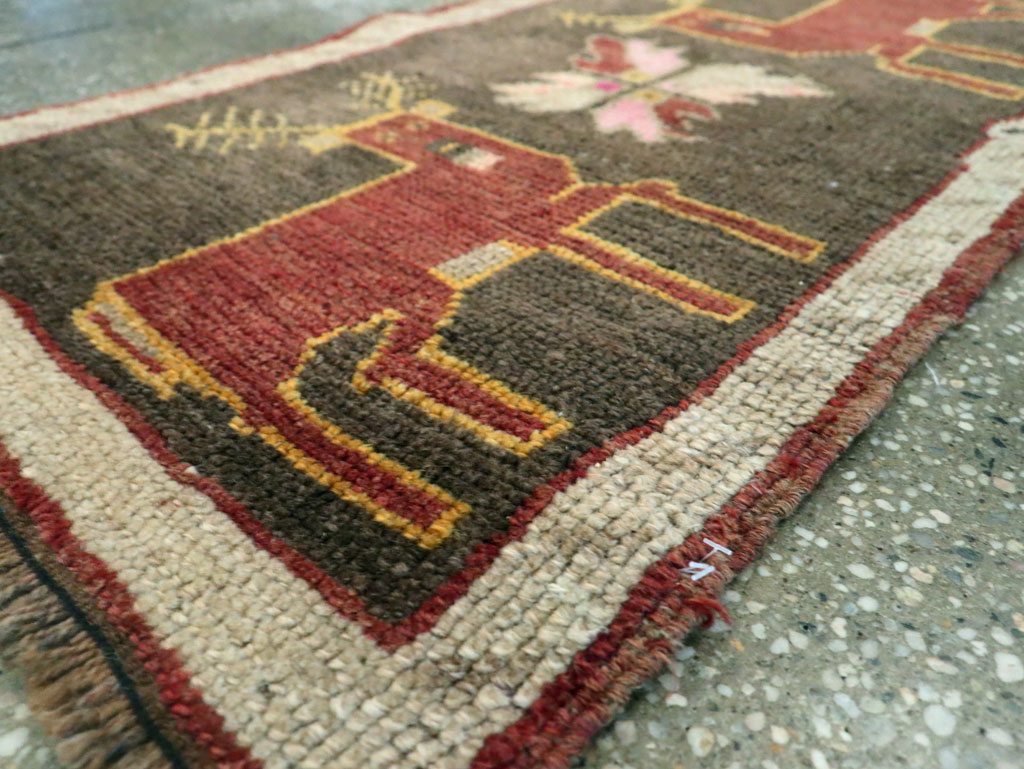 Vintage Anatolian Pictorial Rug, No.29315 - Gsblank