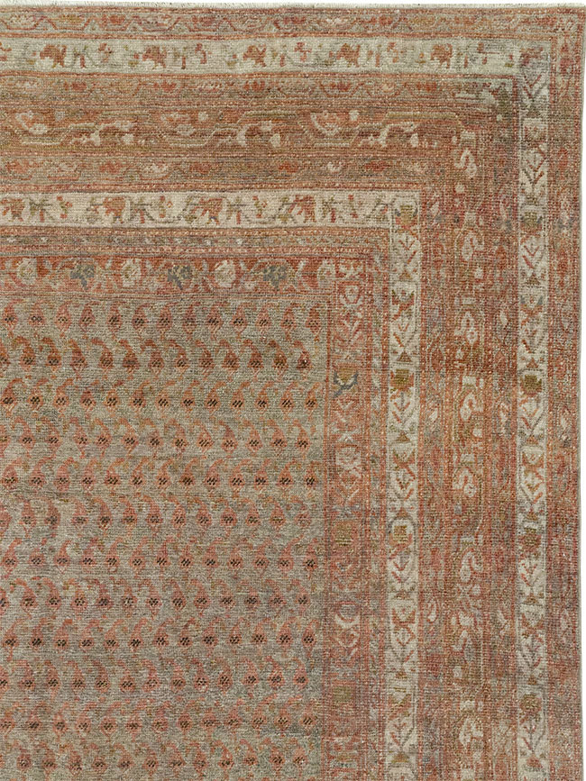 Antique Persian Malayer Long and Narrow Gallery Carpet, No.29334 - Gsblank