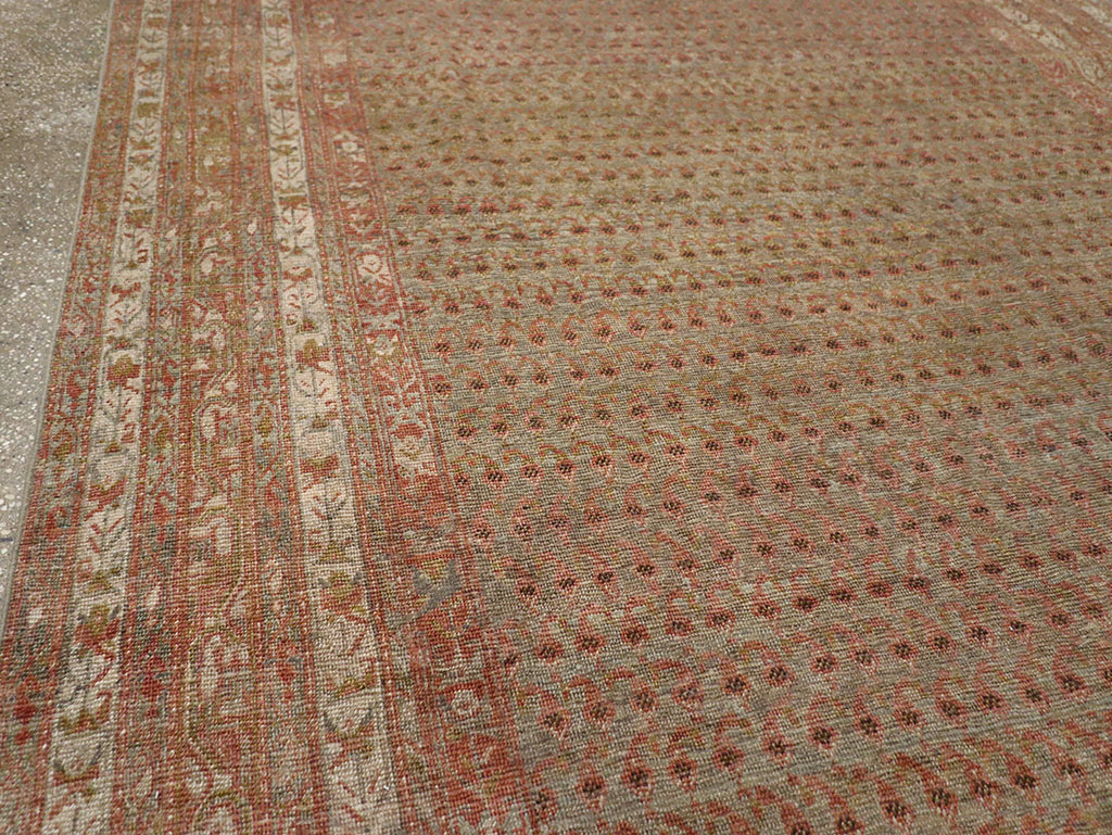 Antique Persian Malayer Long and Narrow Gallery Carpet, No.29334 - Gsblank