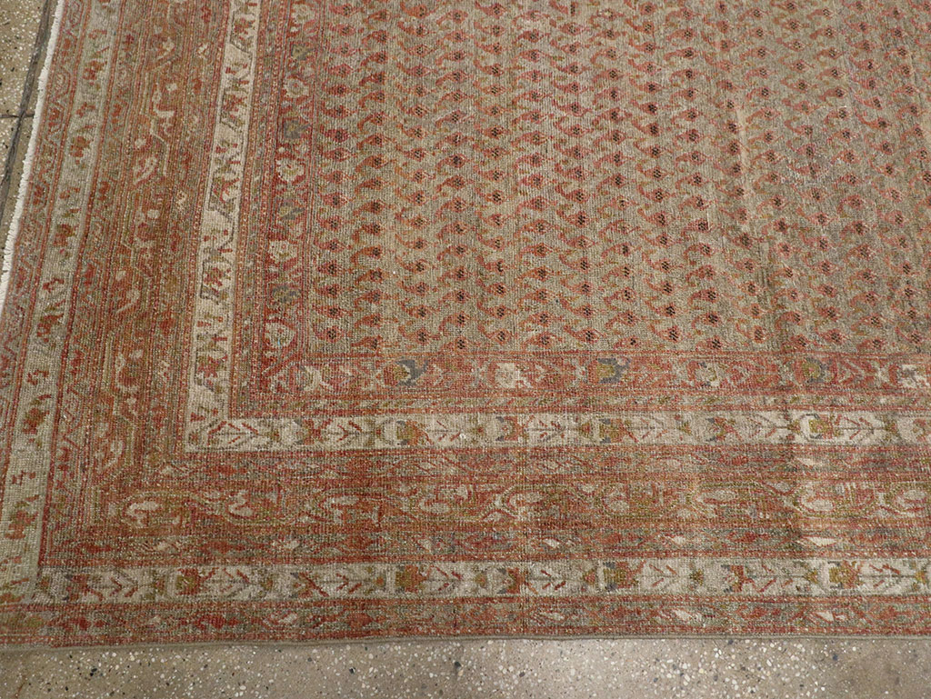 Antique Persian Malayer Long and Narrow Gallery Carpet, No.29334 - Gsblank