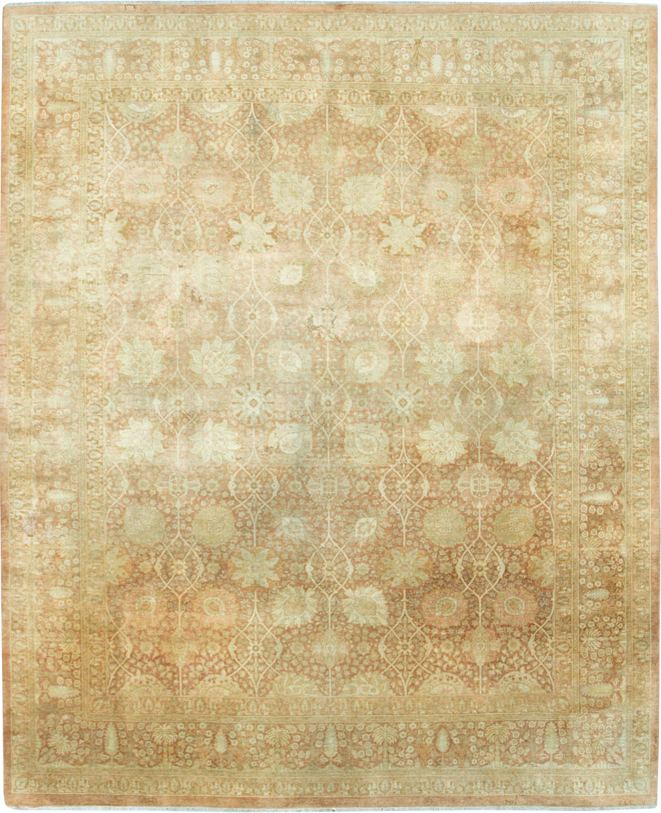 Vintage Persian Tabriz Small Room Size Carpet, No.29335 - Gsblank