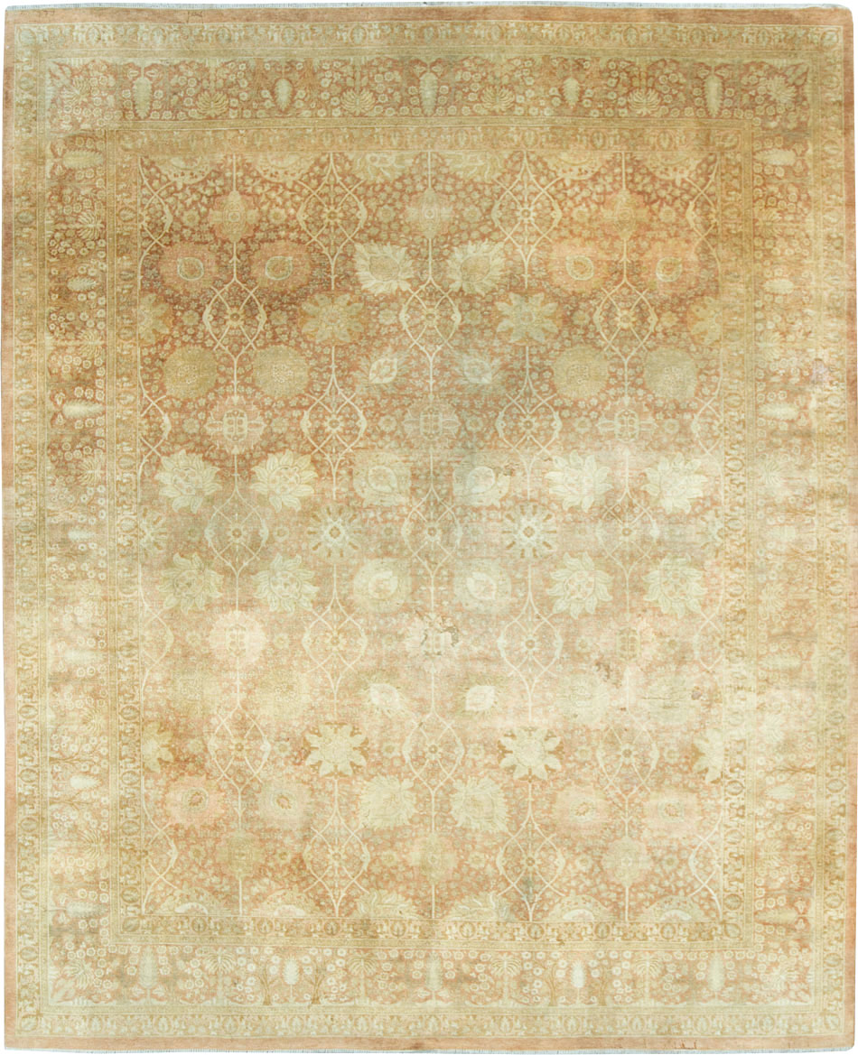 Vintage Persian Tabriz Small Room Size Carpet, No.29335 - Gsblank