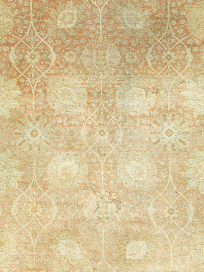 Vintage Persian Tabriz Small Room Size Carpet, No.29335 - Gsblank