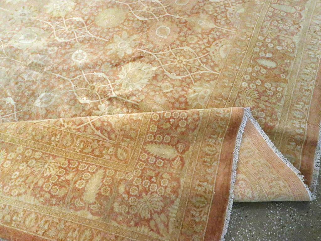 Vintage Persian Tabriz Small Room Size Carpet, No.29335 - Gsblank