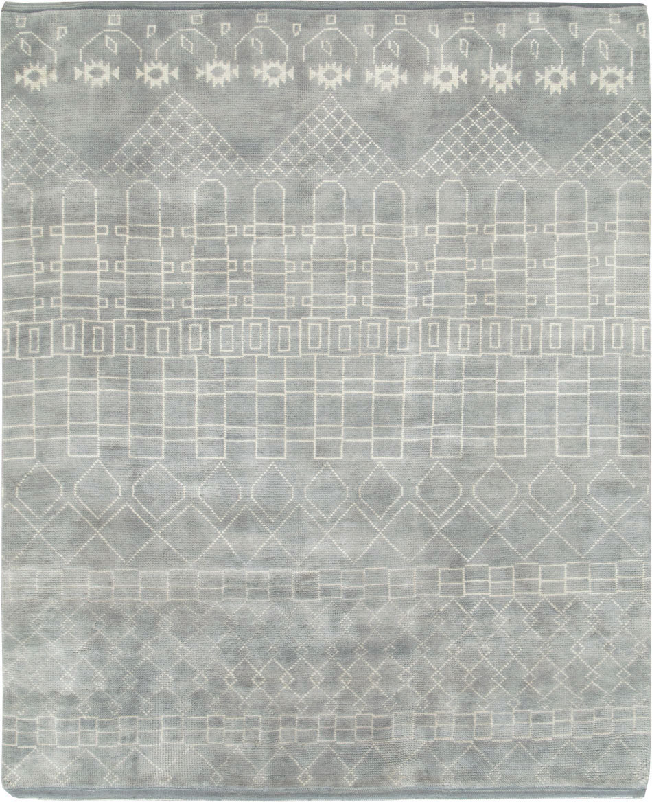 Contemporary Moroccan Room Size Carpet, No.29338 - Gsblank