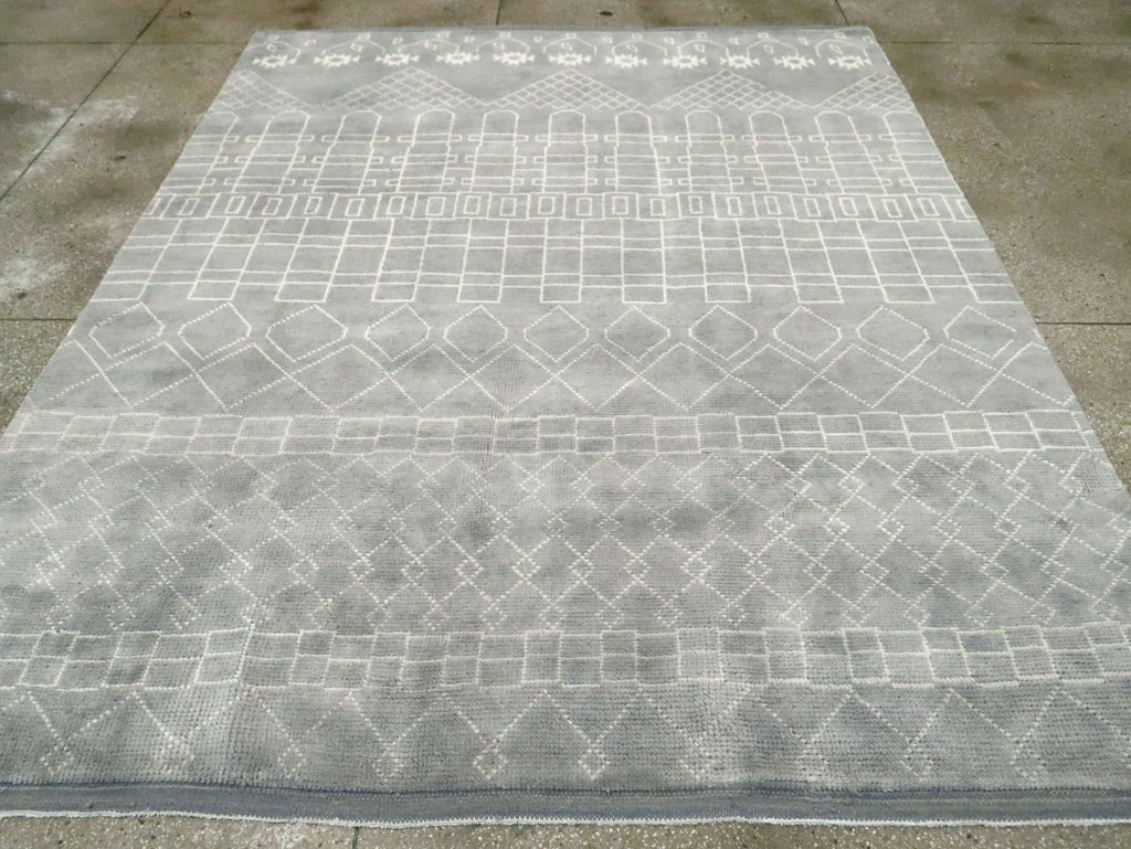 Contemporary Moroccan Room Size Carpet, No.29338 - Gsblank