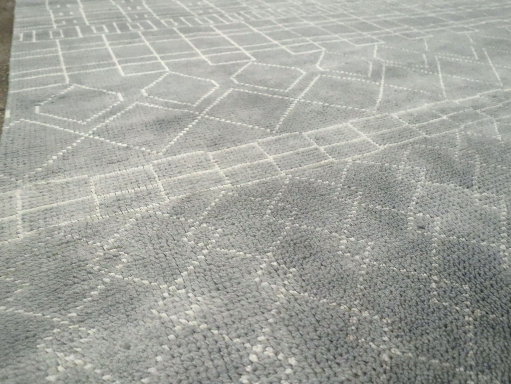 Contemporary Moroccan Room Size Carpet, No.29338 - Gsblank