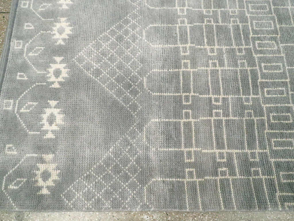 Contemporary Moroccan Room Size Carpet, No.29338 - Gsblank