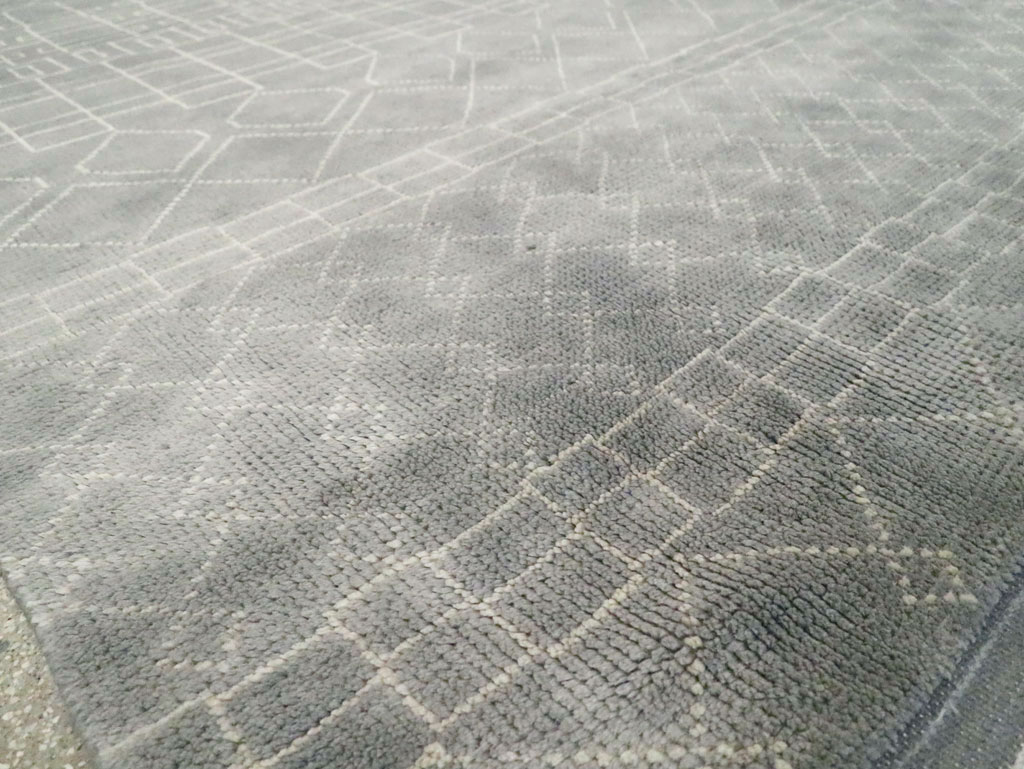 Contemporary Moroccan Room Size Carpet, No.29338 - Gsblank