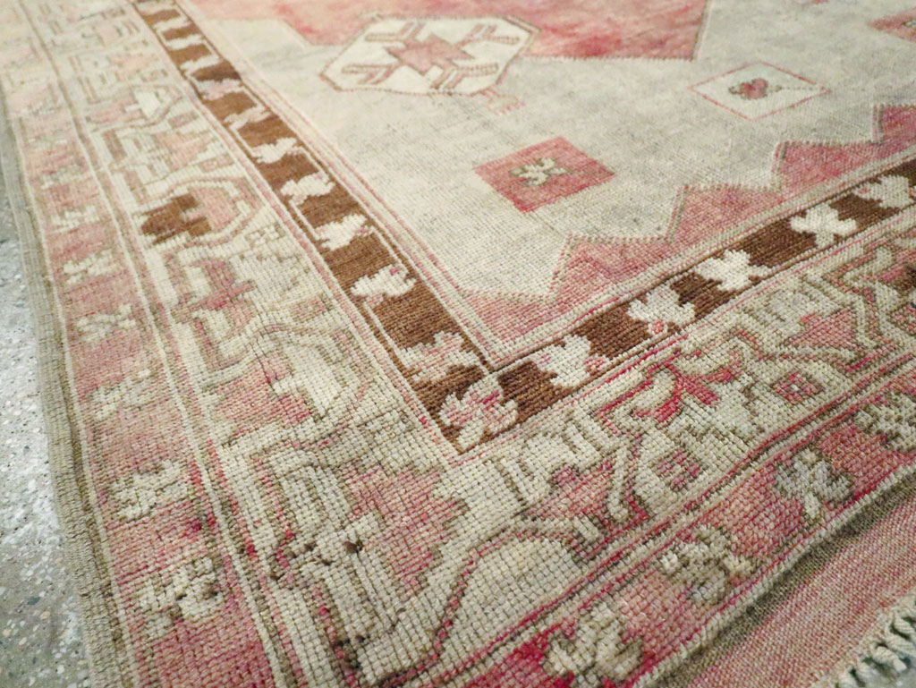 Vintage Turkish Anatolian Wide Gallery Runner, No.29342 - Gsblank