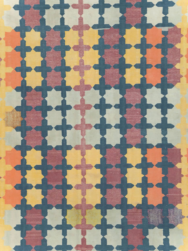 Vintage Indian Dhurrie, No.29351 - Gsblank