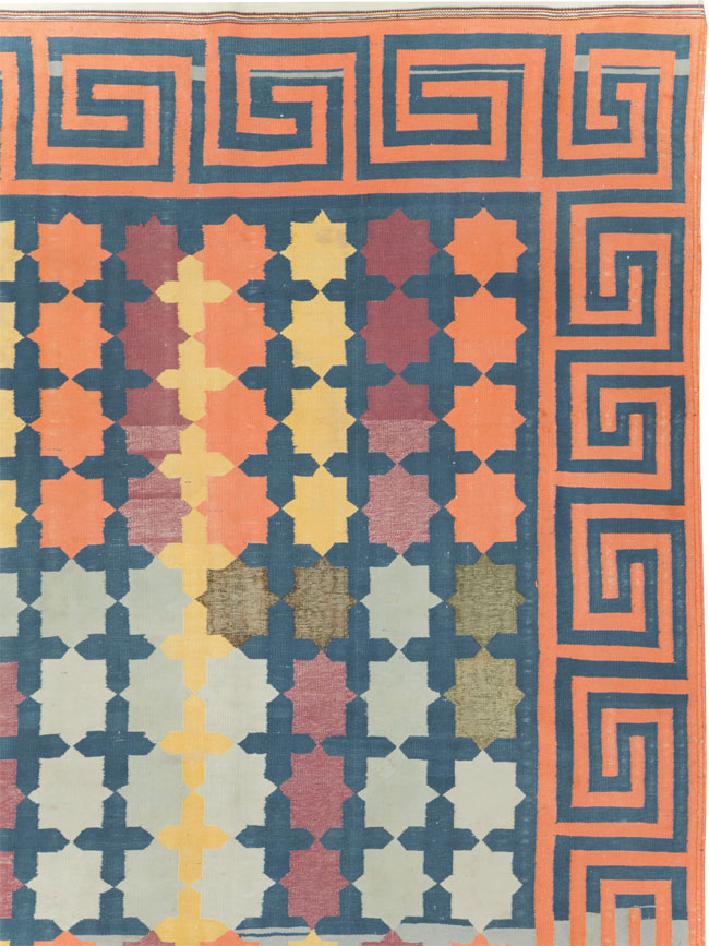 Vintage Indian Dhurrie, No.29351 - Gsblank