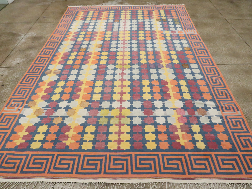 Vintage Indian Dhurrie, No.29351 - Gsblank