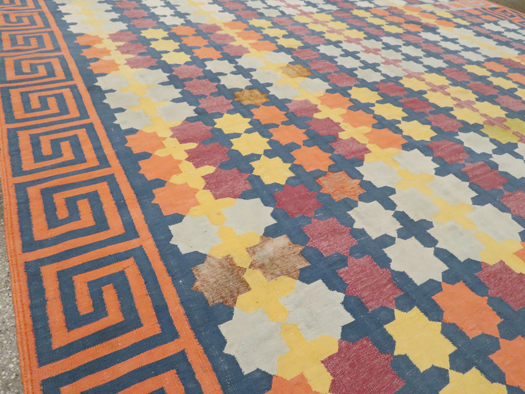 Vintage Indian Dhurrie, No.29351 - Gsblank