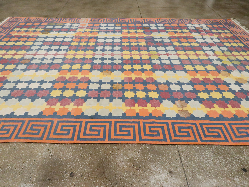 Vintage Indian Dhurrie, No.29351 - Gsblank