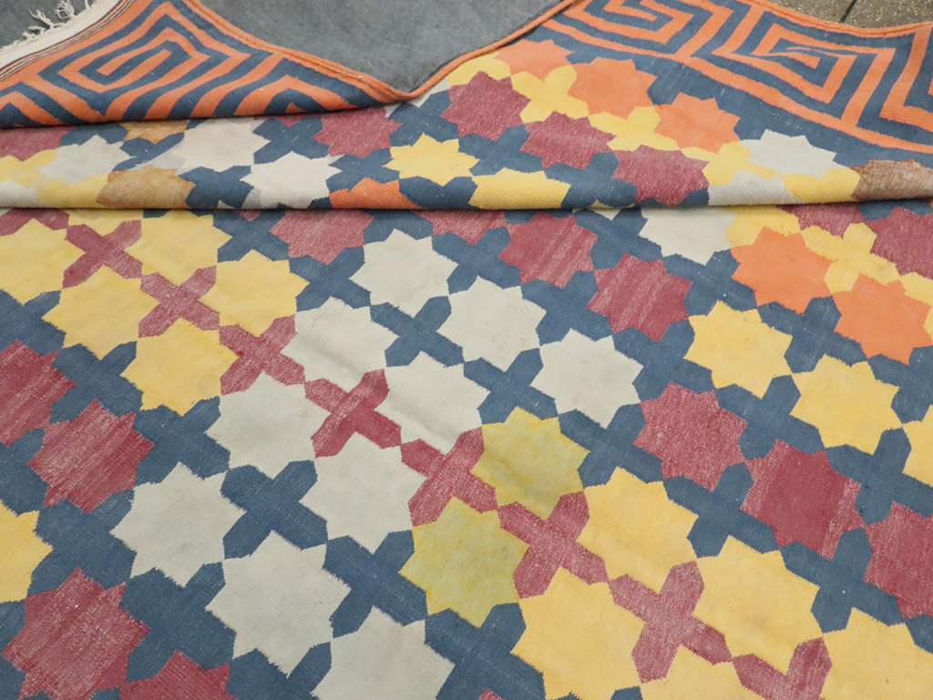 Vintage Indian Dhurrie, No.29351 - Gsblank