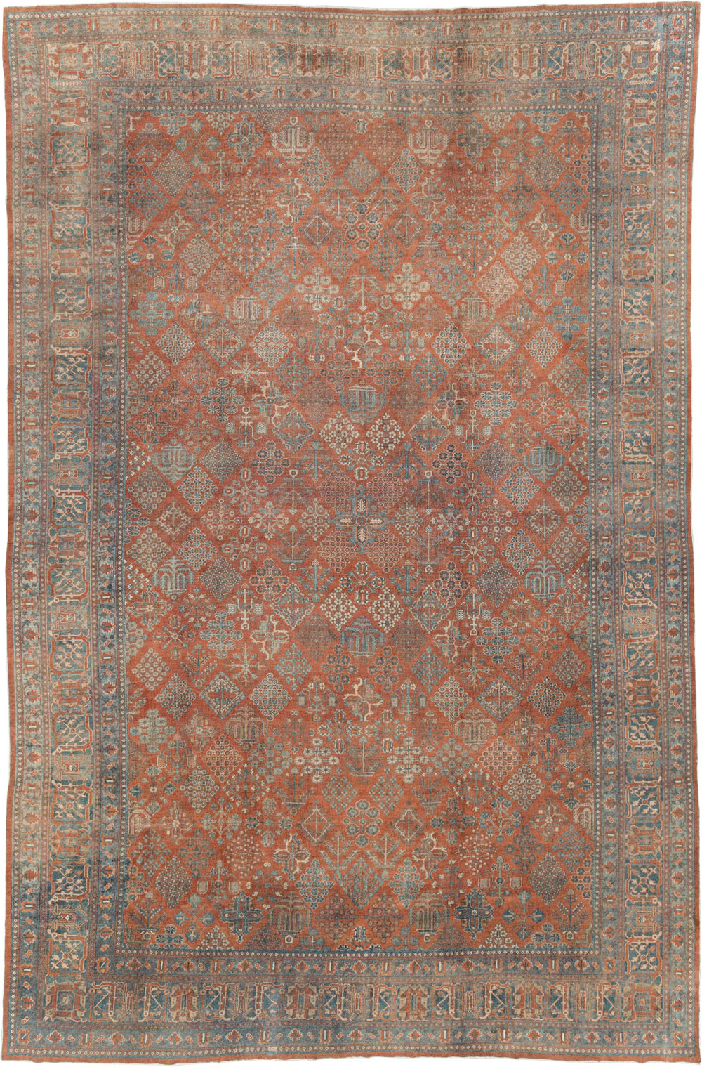 Antique Persian Joshegan Large Room Size Carpet, No.29352 - Gsblank