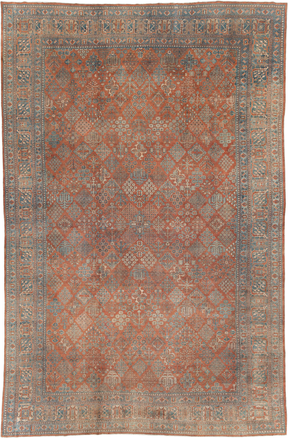 Antique Persian Joshegan Large Room Size Carpet, No.29352 - Gsblank