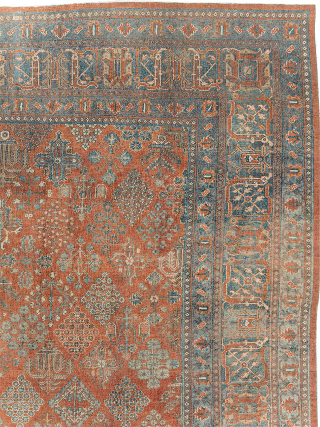 Antique Persian Joshegan Large Room Size Carpet, No.29352 - Gsblank