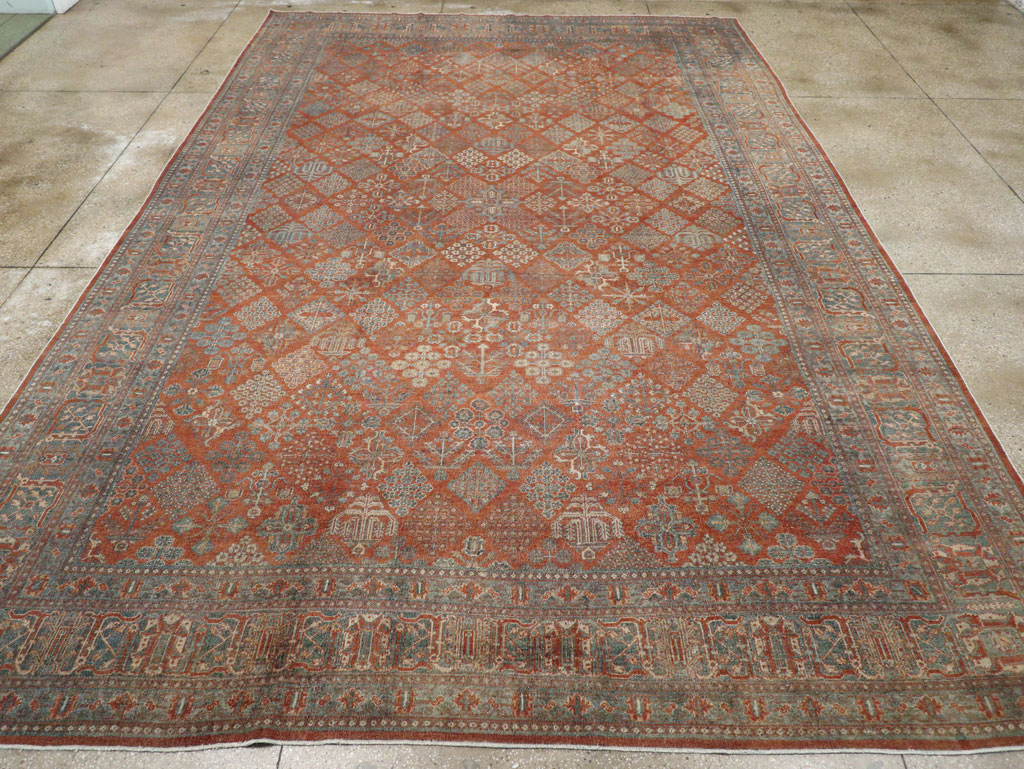 Antique Persian Joshegan Large Room Size Carpet, No.29352 - Gsblank