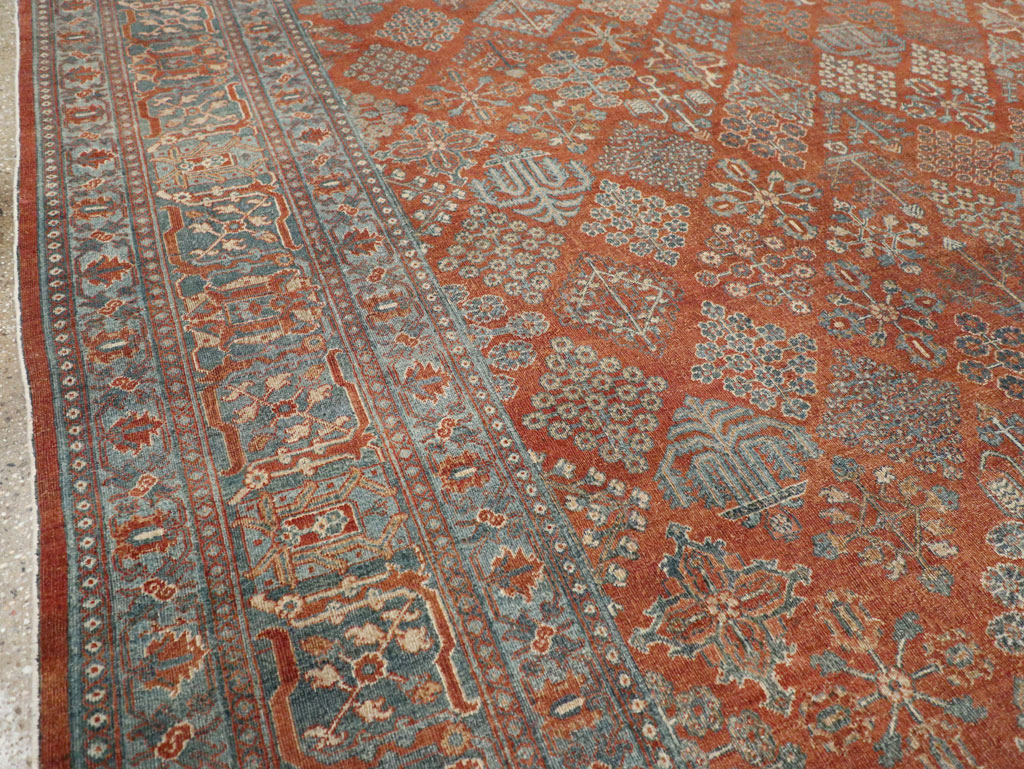 Antique Persian Joshegan Large Room Size Carpet, No.29352 - Gsblank