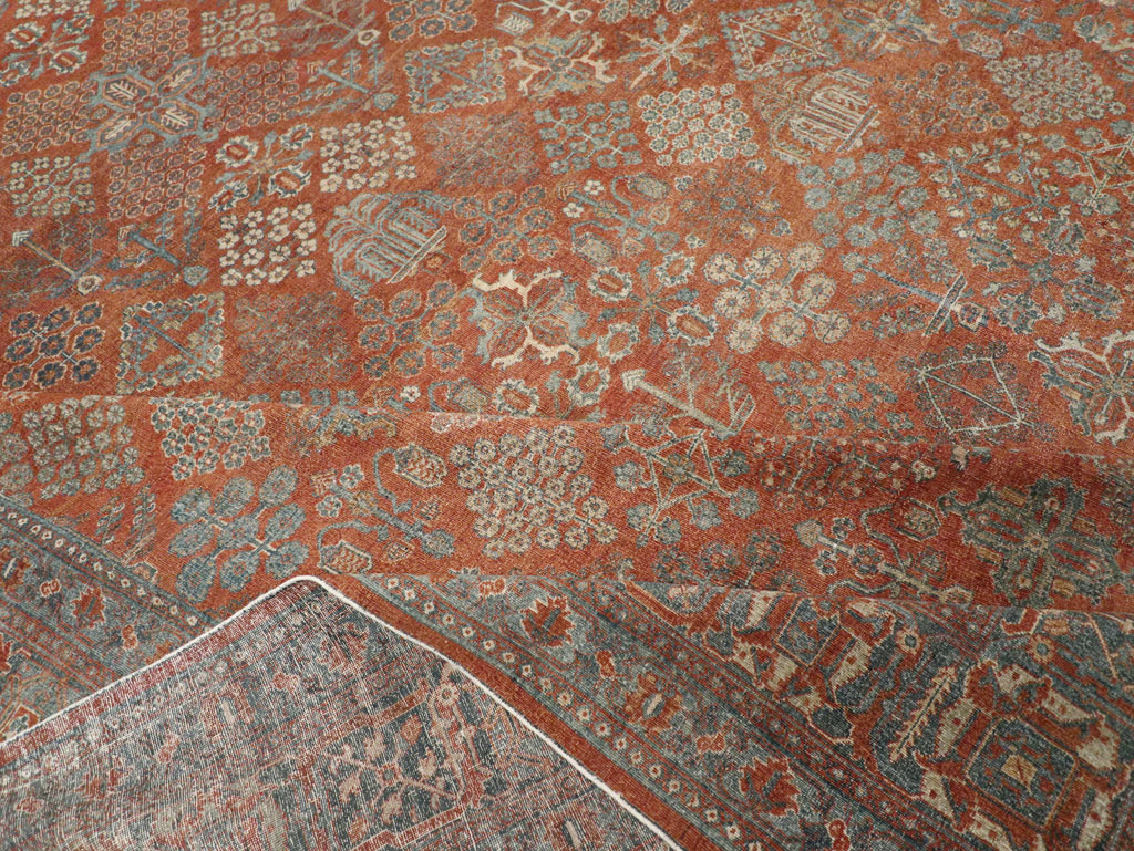 Antique Persian Joshegan Large Room Size Carpet, No.29352 - Gsblank