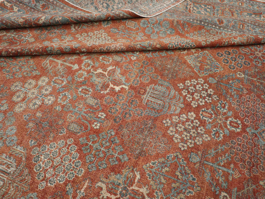 Antique Persian Joshegan Large Room Size Carpet, No.29352 - Gsblank