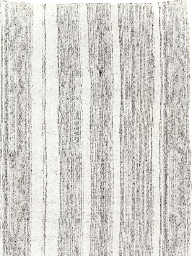 Vintage Turkish Flatweave Kilim Room Size Carpet, No.29354 - Gsblank