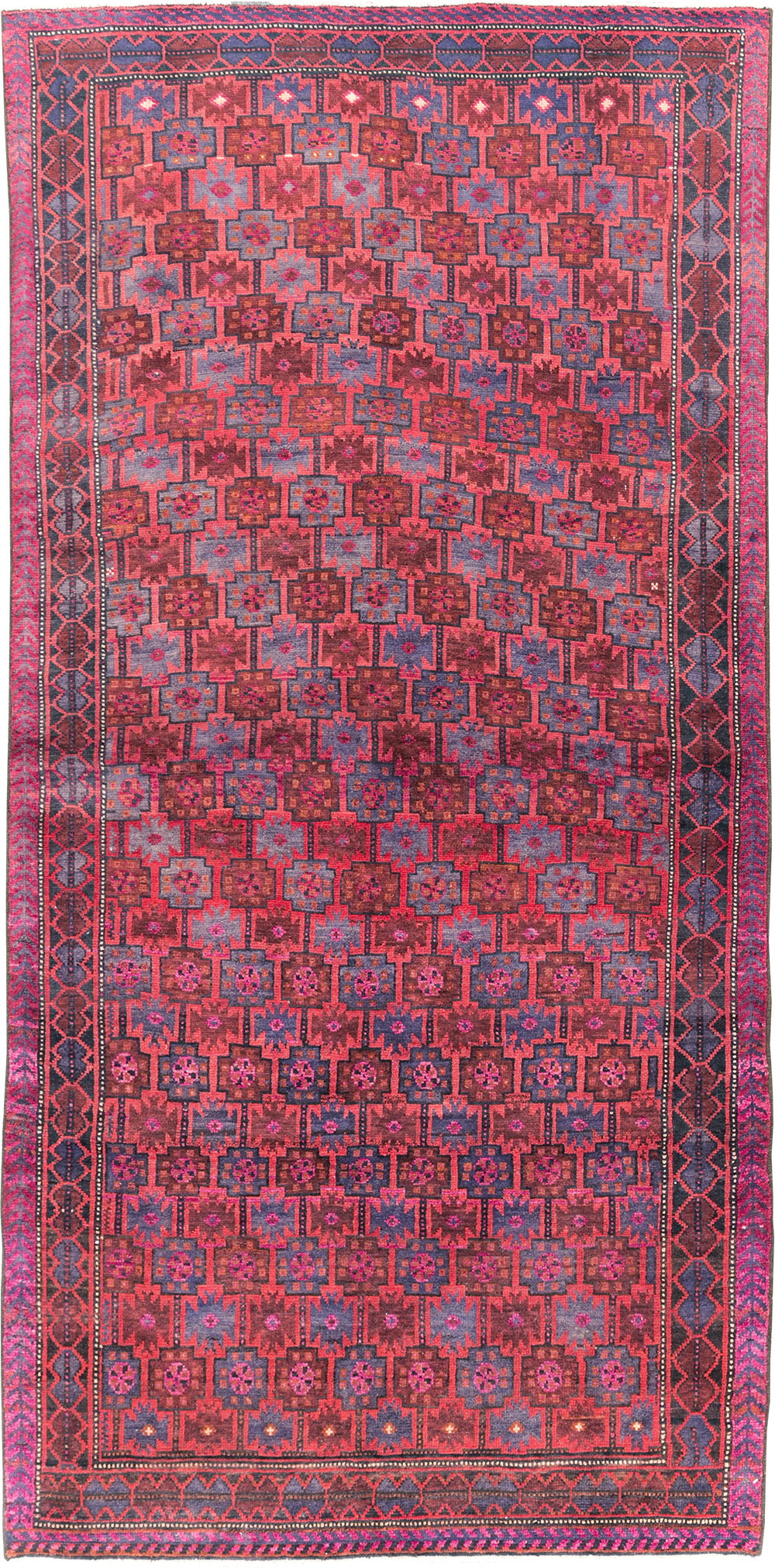Vintage Persian Baluch Tribal Accent Rug, No.29358 - Gsblank