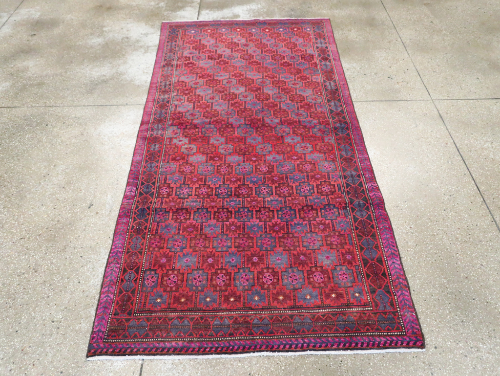 Vintage Persian Baluch Tribal Accent Rug, No.29358 - Gsblank