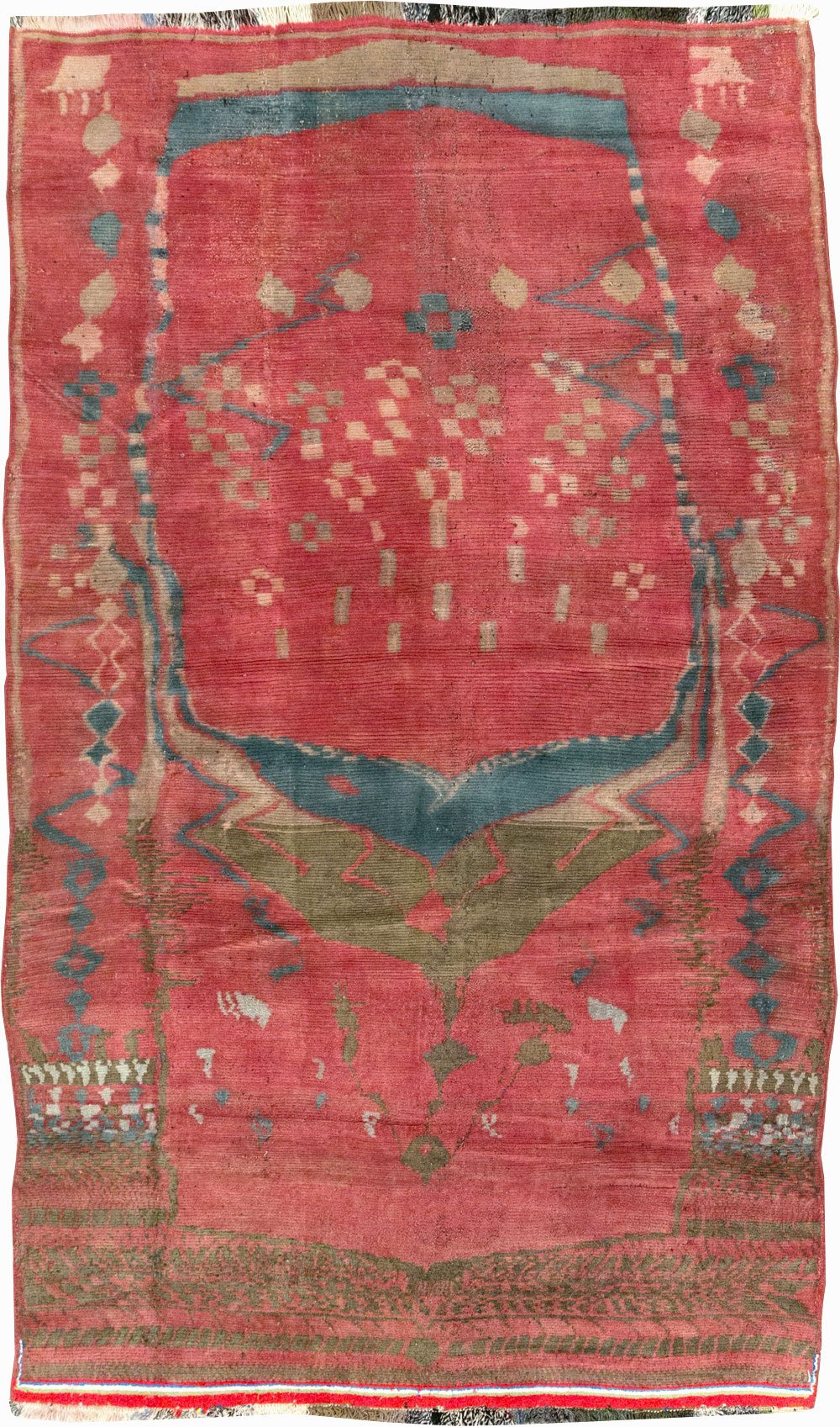 Vintage Persian Gabbeh Tribal Accent Rug, No.29359 - Gsblank