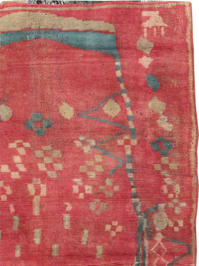 Vintage Persian Gabbeh Tribal Accent Rug, No.29359 - Gsblank