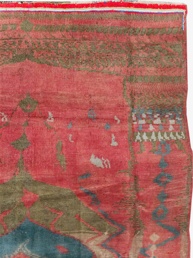 Vintage Persian Gabbeh Tribal Accent Rug, No.29359 - Gsblank