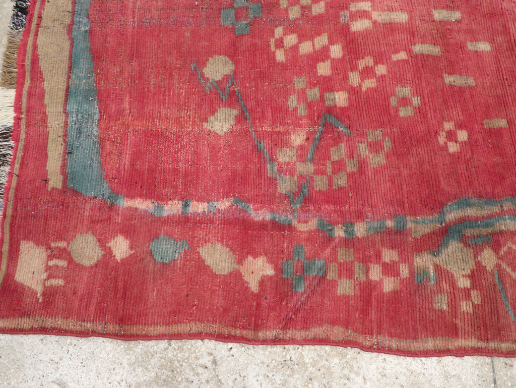 Vintage Persian Gabbeh Tribal Accent Rug, No.29359 - Gsblank