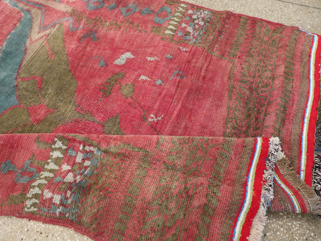Vintage Persian Gabbeh Tribal Accent Rug, No.29359 - Gsblank