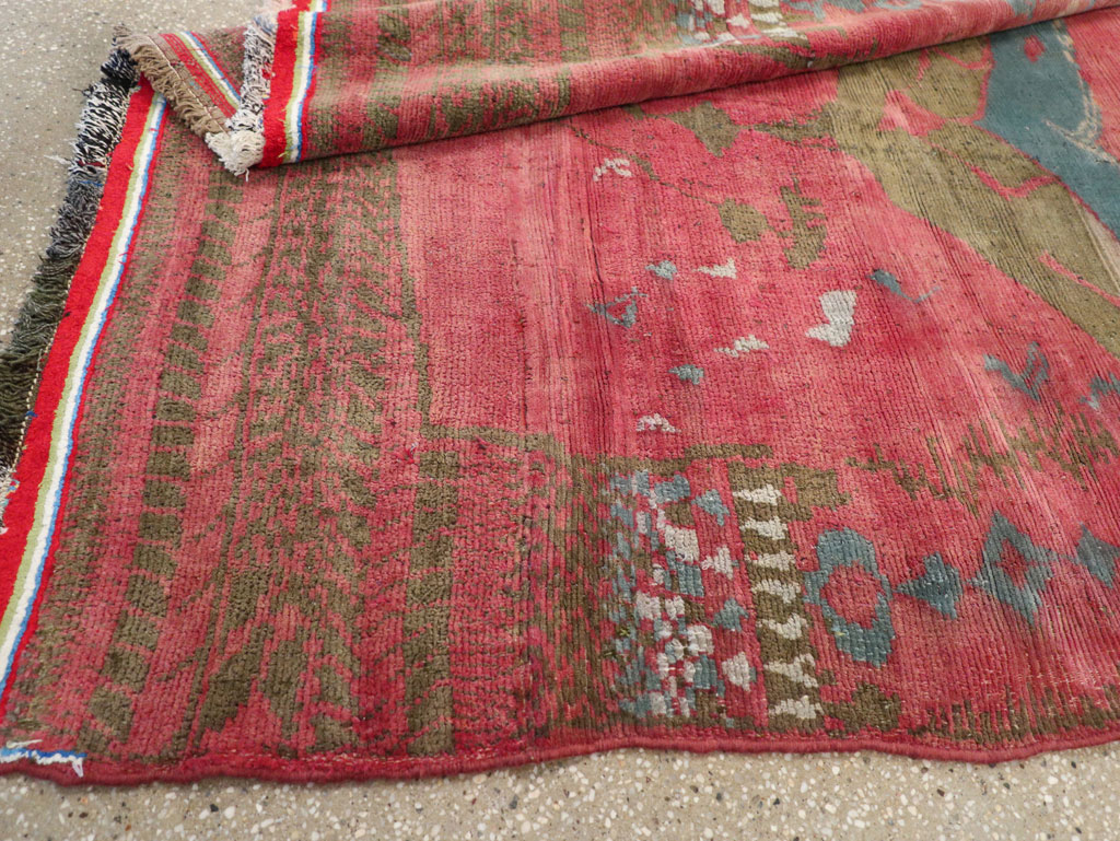 Vintage Persian Gabbeh Tribal Accent Rug, No.29359 - Gsblank