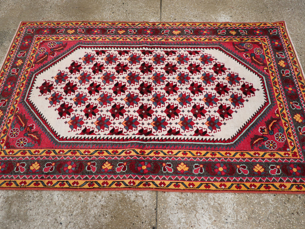 Vintage Persian Malayer Throw Rug, No.29360 - Gsblank