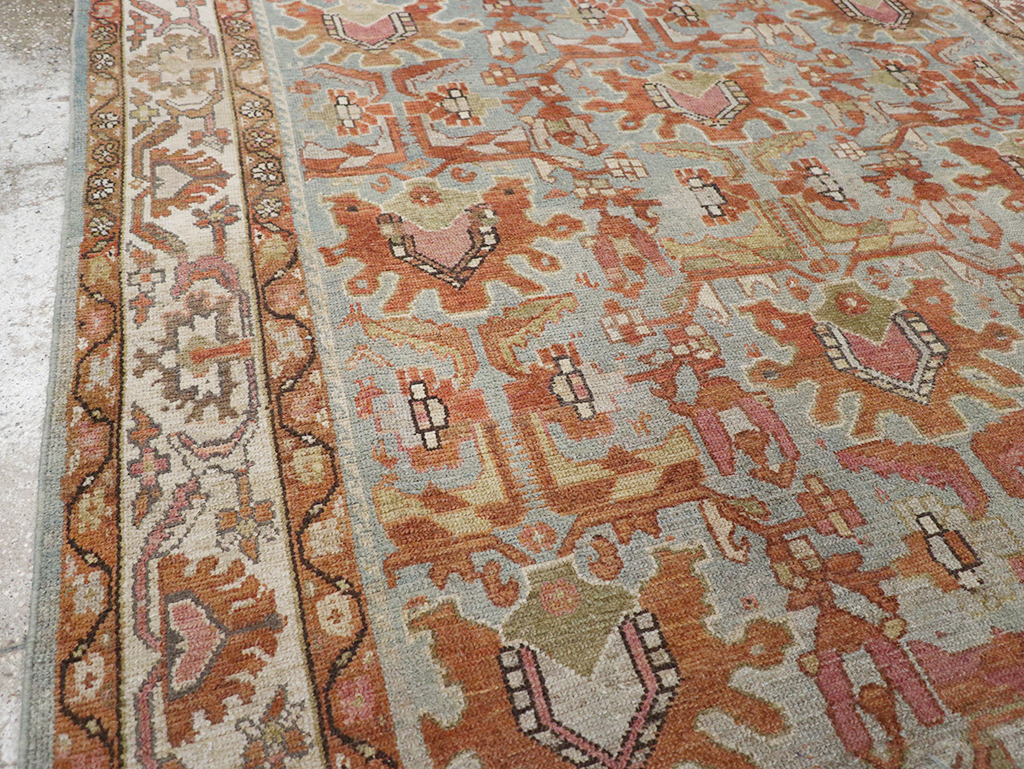 Vintage Persian Malayer Gallery Carpet, No.29370 - Gsblank