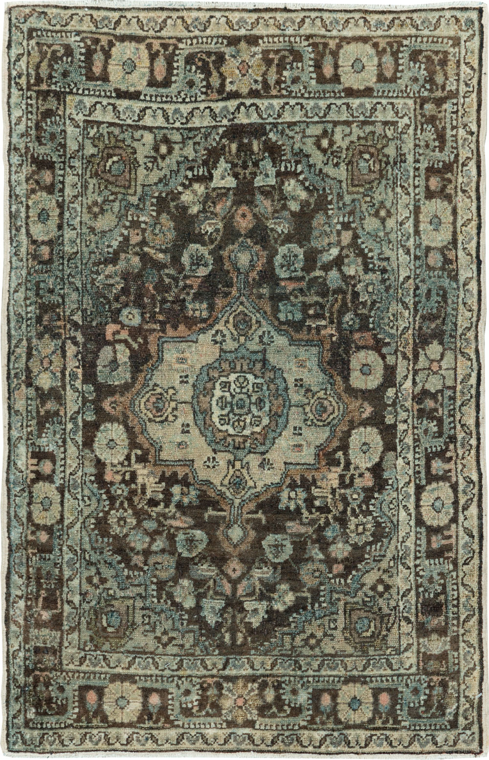 Antique Persian Malayer Throw Rug, No.29375 - Gsblank