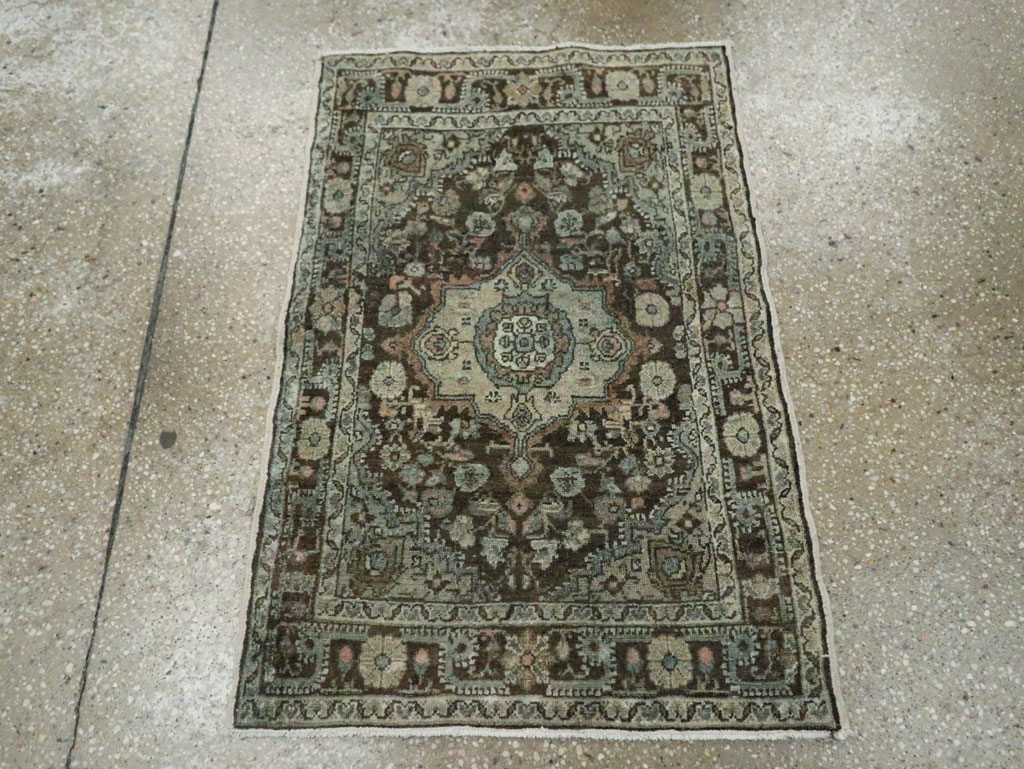 Antique Persian Malayer Throw Rug, No.29375 - Gsblank