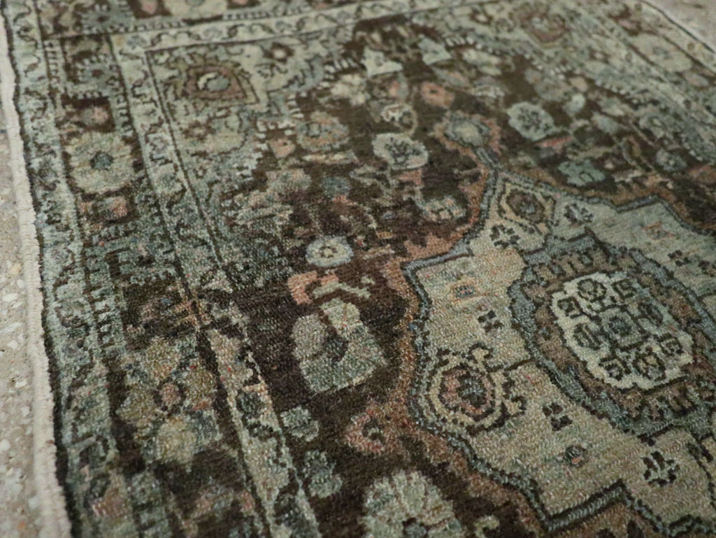 Antique Persian Malayer Throw Rug, No.29375 - Gsblank