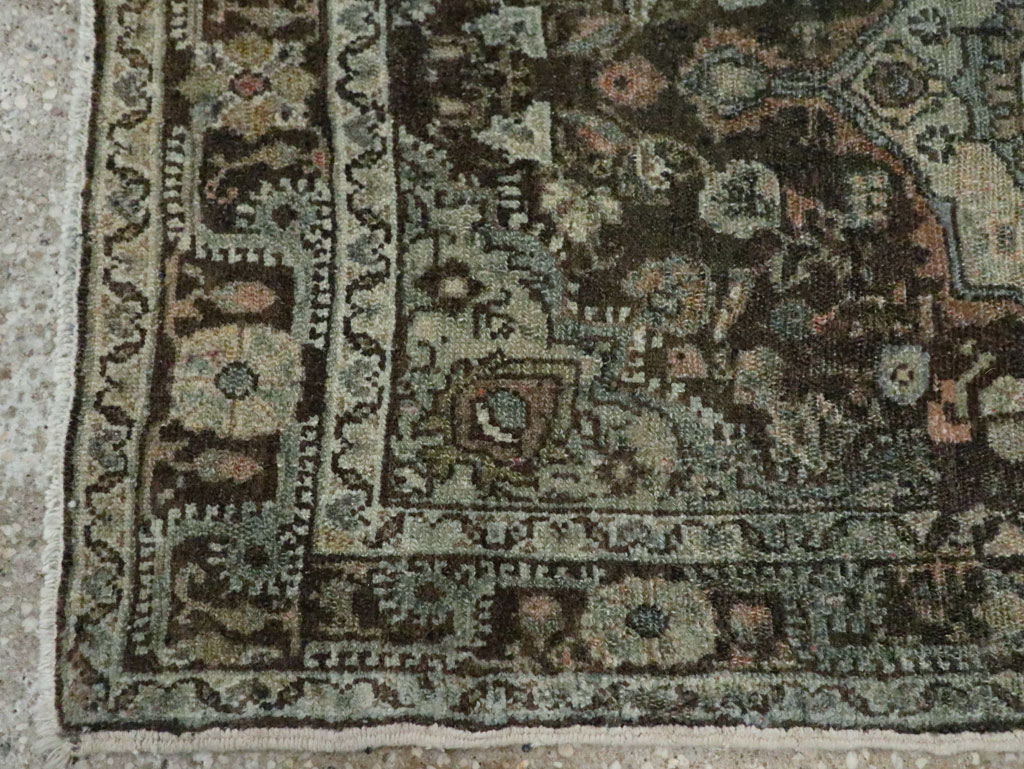 Antique Persian Malayer Throw Rug, No.29375 - Gsblank